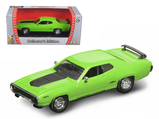 1971 Plymouth GTX 440 6 Pack Green 1/43 Diecast Model Car