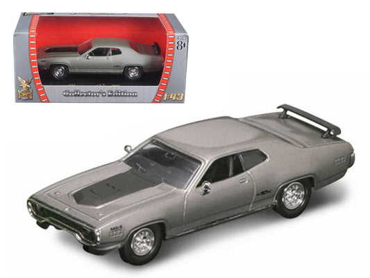1971 Plymouth GTX 440 6 Pack Silver 1/43 Diecast Model Car