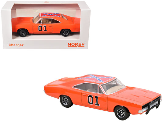 1969 Dodge Charger #01 "General Lee" Orange 1/43 Diecast Model Car