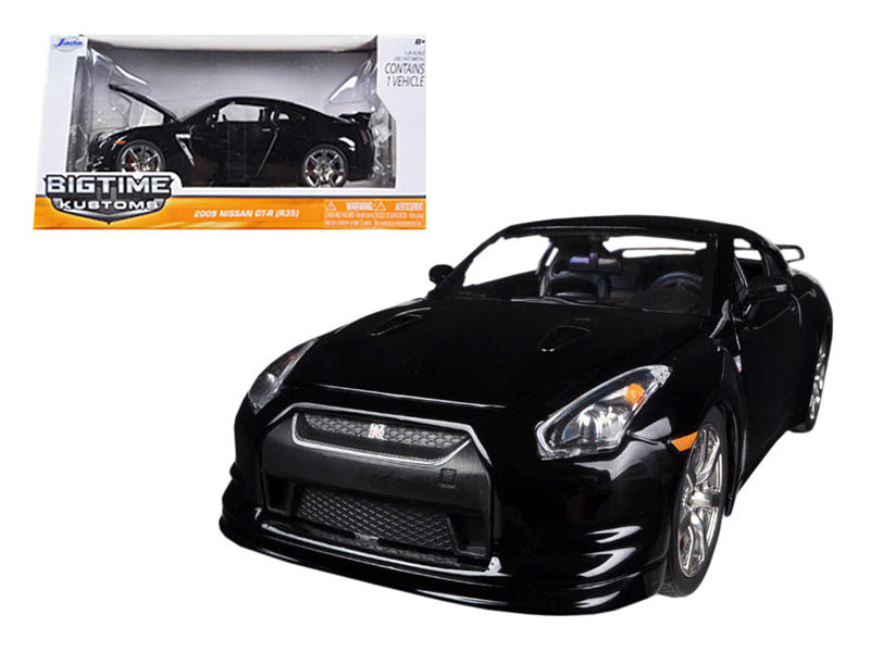 2009 Nissan GT-R R35 Black 1/24 Diecast Car Model