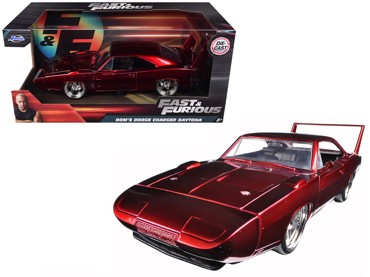 1969 Dodge Charger Daytona Red "Fast & Furious 7" (2015) Movie 1/24 Diecast Model Car