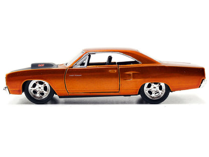 Dom's Plymouth Road Runner Orange Metallic with Matt Black Hood "Fast & Furious" Series 1/32 Diecast Model Car