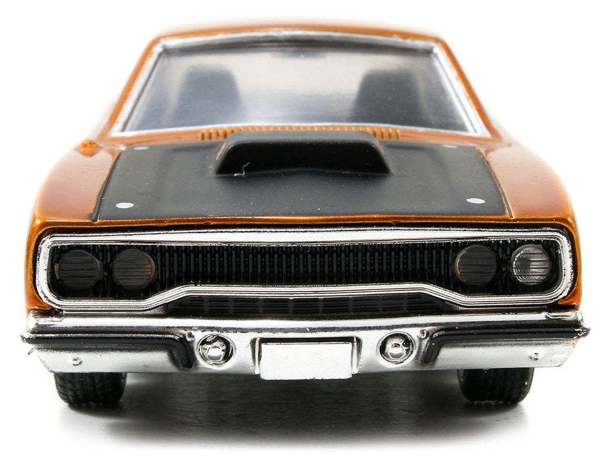 Dom's Plymouth Road Runner Orange Metallic with Matt Black Hood "Fast & Furious" Series 1/32 Diecast Model Car