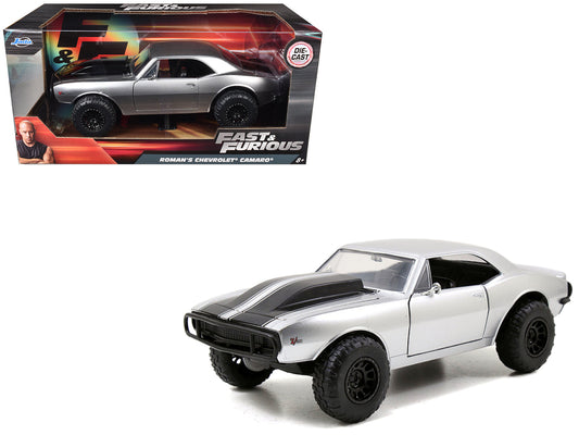 Roman's Chevrolet Camaro Z/28 Silver "Fast & Furious 7" Movie 1/24 Diecast Model Car