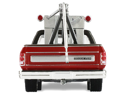 1983 Dodge Ram D-100 Royal SE Tow Truck with Drop-In Tow Hook "Hobby Shop Auto Mechanic" Brown and Red with Work Lights "The Hobby Shop" Series 17 1/64 Diecast Model Car