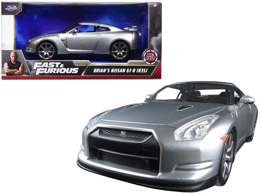Brian's Nissan GT-R (R35) Silver "Fast & Furious" Movie 1/24 Diecast Model Car