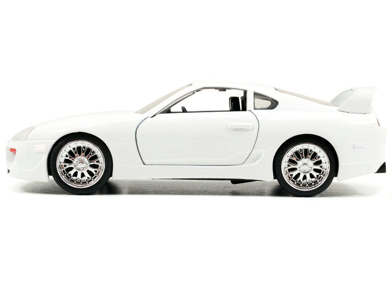 Brian's Toyota Supra White "Fast & Furious 7" (2015) Movie "25 Years of Fast & Furious" Series 1/32 Diecast Model Car