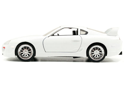Brian's Toyota Supra White "Fast & Furious 7" (2015) Movie "25 Years of Fast & Furious" Series 1/32 Diecast Model Car