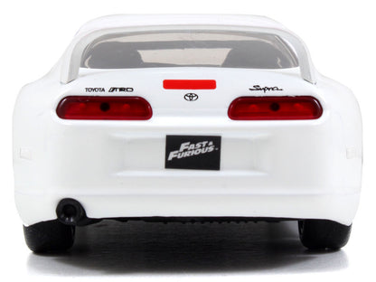 Brian's Toyota Supra White "Fast & Furious 7" (2015) Movie "25 Years of Fast & Furious" Series 1/32 Diecast Model Car