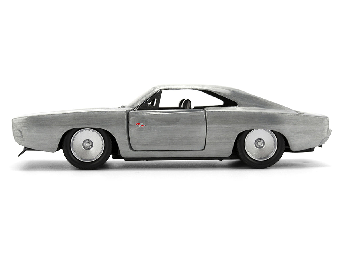 Dom's Dodge Charger R/T Raw Metal "Fast & Furious 7" (2015) Movie 1/32 Diecast Model Car
