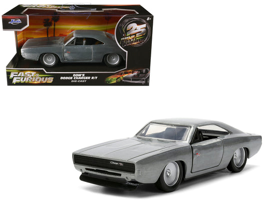 Dom's Dodge Charger R/T Raw Metal "Fast & Furious 7" (2015) Movie 1/32 Diecast Model Car