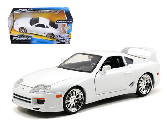 Brian's Toyota Supra White "Fast & Furious" Movie 1/24 Diecast Model Car