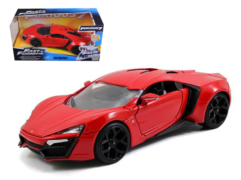 Lykan Hypersport Red "Fast & Furious 7" (2015) Movie 1/24 Diecast Model Car