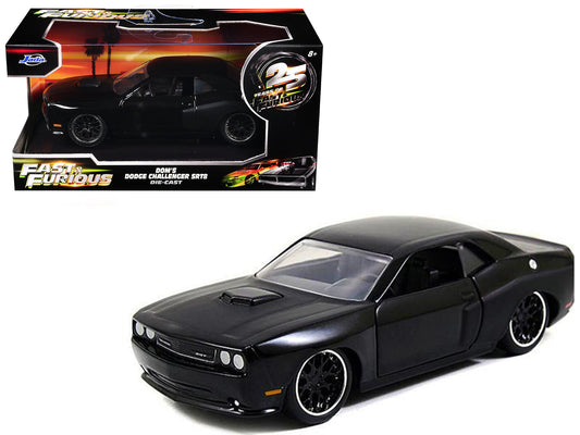 Dom's Dodge Challenger SRT8 Black "Fast & Furious" Movie 1/32 Diecast Model Car