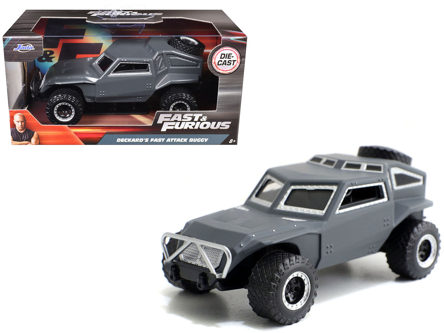 Deckard's Fast Attack Buggy Gray "Fast & Furious 7" Movie 1/32 Diecast Model Car