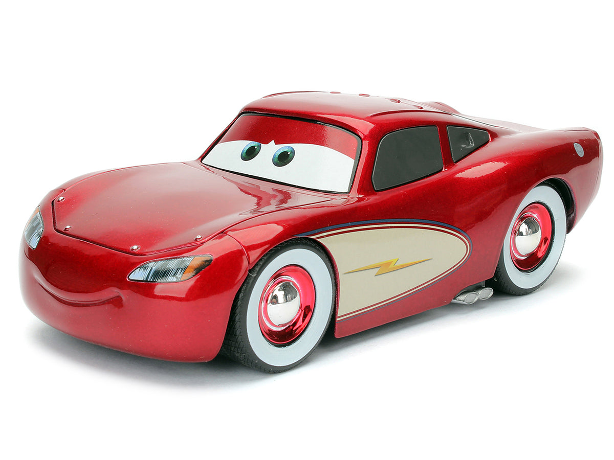 Cruising Lightning McQueen Red Metallic with Extra Wheels Disney & Pixar "Cars" Movie "Hollywood Rides" Series Diecast Model Car