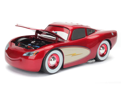 Cruising Lightning McQueen Red Metallic with Extra Wheels Disney & Pixar "Cars" Movie "Hollywood Rides" Series Diecast Model Car
