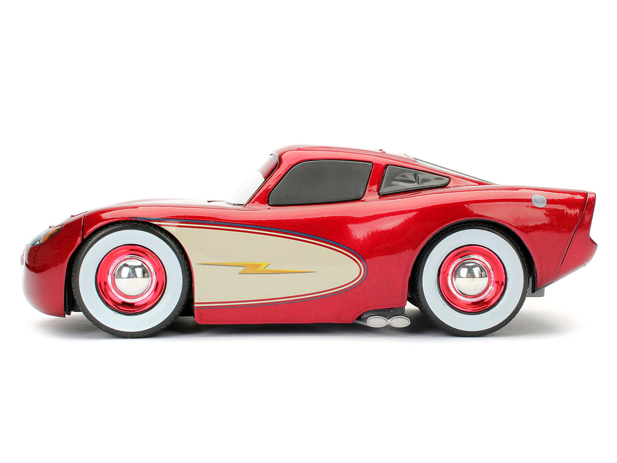Cruising Lightning McQueen Red Metallic with Extra Wheels Disney & Pixar "Cars" Movie "Hollywood Rides" Series Diecast Model Car
