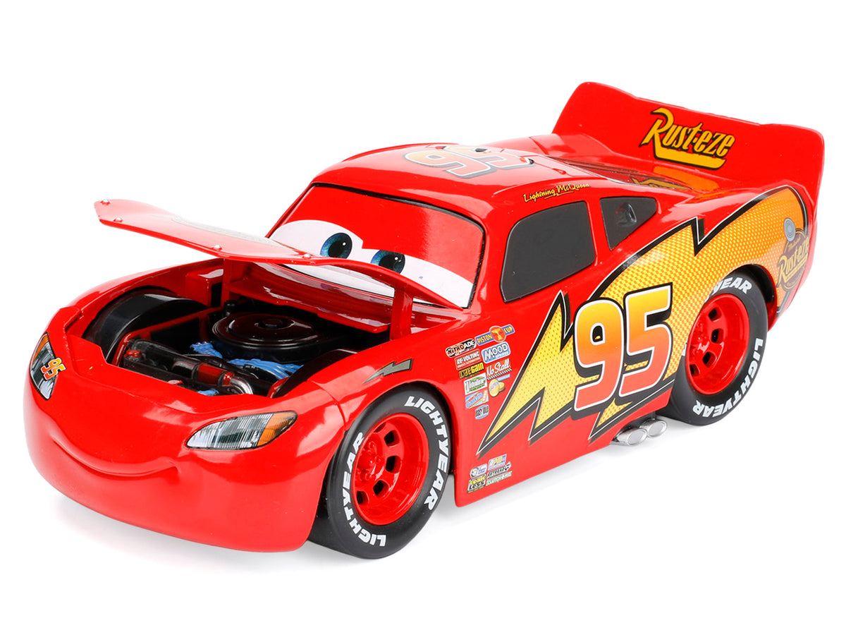 Lightning McQueen #95 Red Disney & Pixar "Cars" Movie "Hollywood Rides" Series Diecast Model Car