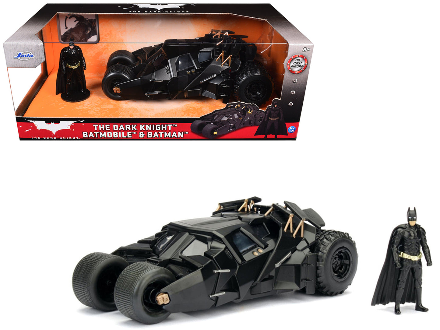 2008 "The Dark Knight" Tumbler Batmobile with Batman Diecast Figurine 1/24 Diecast Model Car