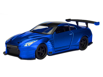 Brian's 2009 Nissan GTR R35 Blue Ben Sopra "Furious 7" (2015) Movie "25 Years of Fast & Furious" Series 1/32 Diecast Model Car