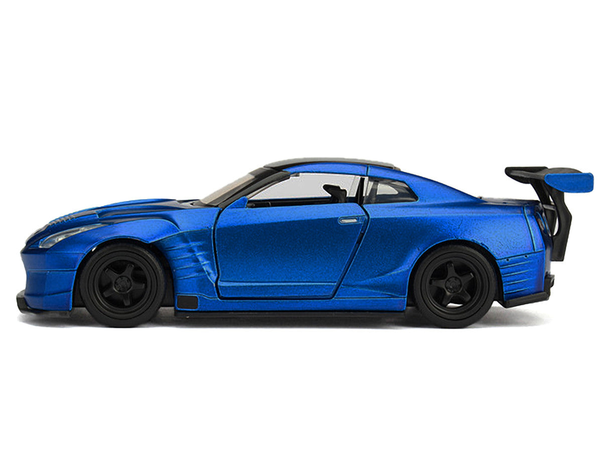 Brian's 2009 Nissan GTR R35 Blue Ben Sopra "Furious 7" (2015) Movie "25 Years of Fast & Furious" Series 1/32 Diecast Model Car