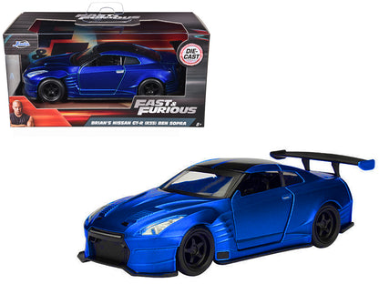 Brian's 2009 Nissan GTR R35 Blue Ben Sopra "Fast & Furious" Movie 1/32 Diecast Model Car