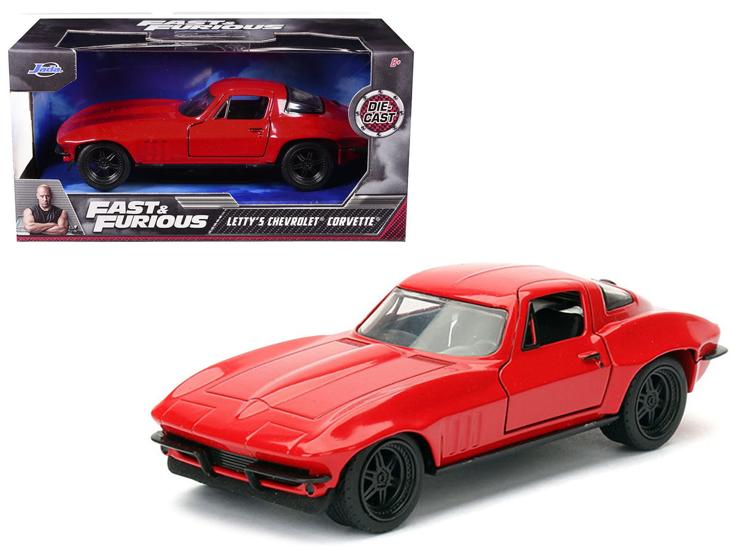 Letty's Chevrolet Corvette Fast & Furious F8 "The Fate of the Furious" Movie 1/32 Diecast Model Car