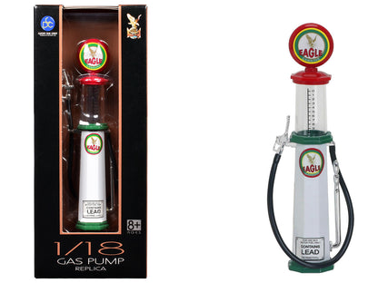 Eagle Gasoline Vintage Gas Pump Cylinder 1/18 Diecast Replica