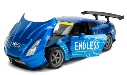 2009 Nissan GT-R (R35) Ben Sopra Blue JDM Tuners 1/24 Diecast Model Car