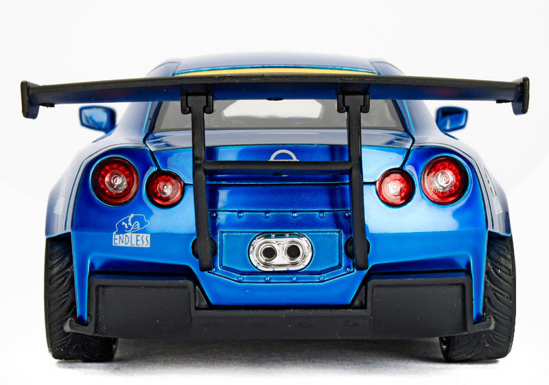 2009 Nissan GT-R (R35) Ben Sopra Blue JDM Tuners 1/24 Diecast Model Car