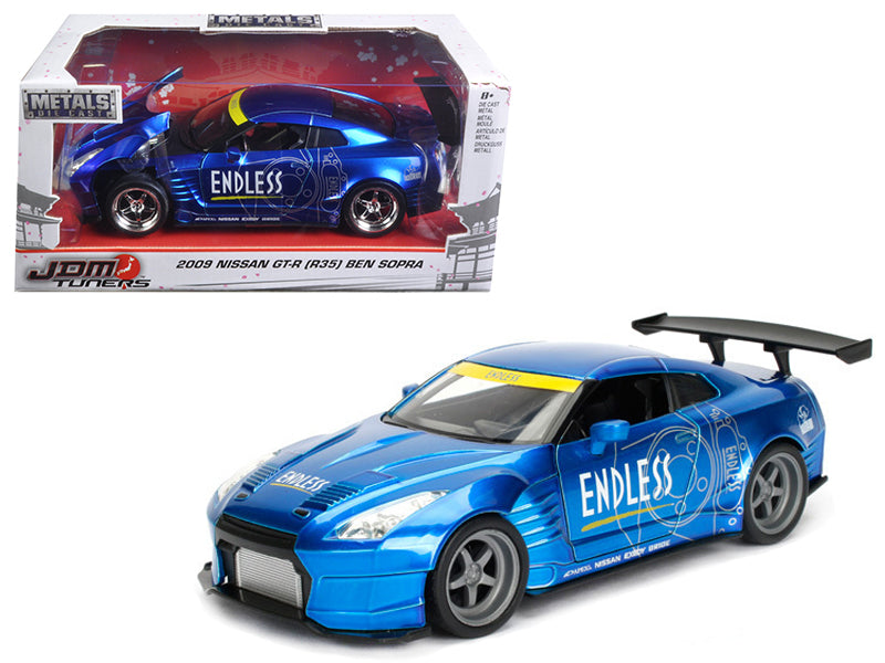 2009 Nissan GT-R (R35) Ben Sopra Blue JDM Tuners 1/24 Diecast Model Car