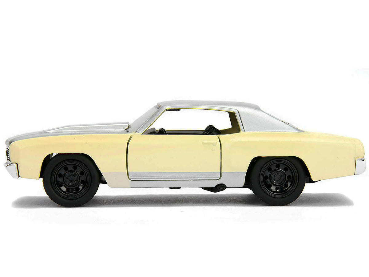 Chevrolet Monte Carlo Cream with Silver Hood and Top "The Fast and the Furious: Tokyo Drift" (2006) Movie "Fast & Furious" Series 1/32 Diecast Model Car