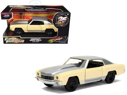 Chevrolet Monte Carlo Cream with Silver Hood and Top "The Fast and the Furious: Tokyo Drift" (2006) Movie "Fast & Furious" Series 1/32 Diecast Model Car