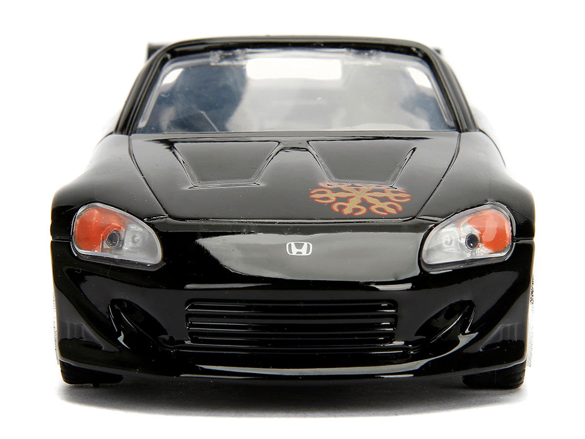 Honda S2000 Convertible Black with Graphics "The Fast and the Furious" (2001) Movie "25 Years of Fast & Furious" Series 1/32 Diecast Model Car