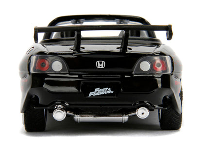 Honda S2000 Convertible Black with Graphics "The Fast and the Furious" (2001) Movie "25 Years of Fast & Furious" Series 1/32 Diecast Model Car