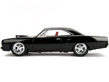 1970 Plymouth Road Runner 440 Black with Red Interior "Bigtime Muscle" Series 1/24 Diecast Model Car