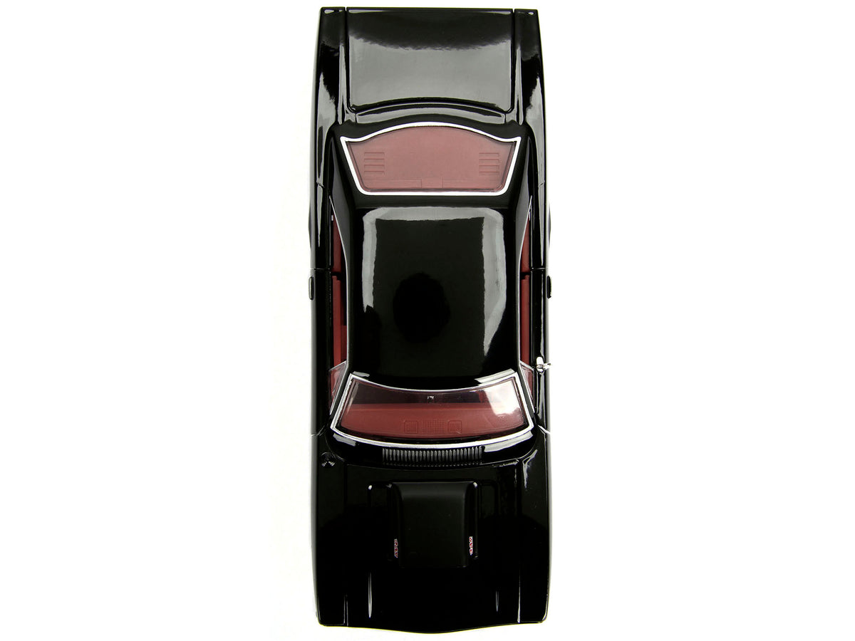 1970 Plymouth Road Runner 440 Black with Red Interior "Bigtime Muscle" Series 1/24 Diecast Model Car