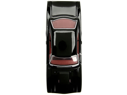 1970 Plymouth Road Runner 440 Black with Red Interior "Bigtime Muscle" Series 1/24 Diecast Model Car