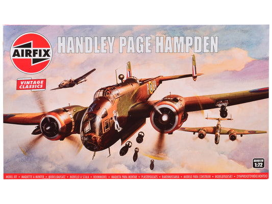 Level 2 Model Kit Handley Page Hampden Bomber Aircraft 1/72 Plastic Model Kit