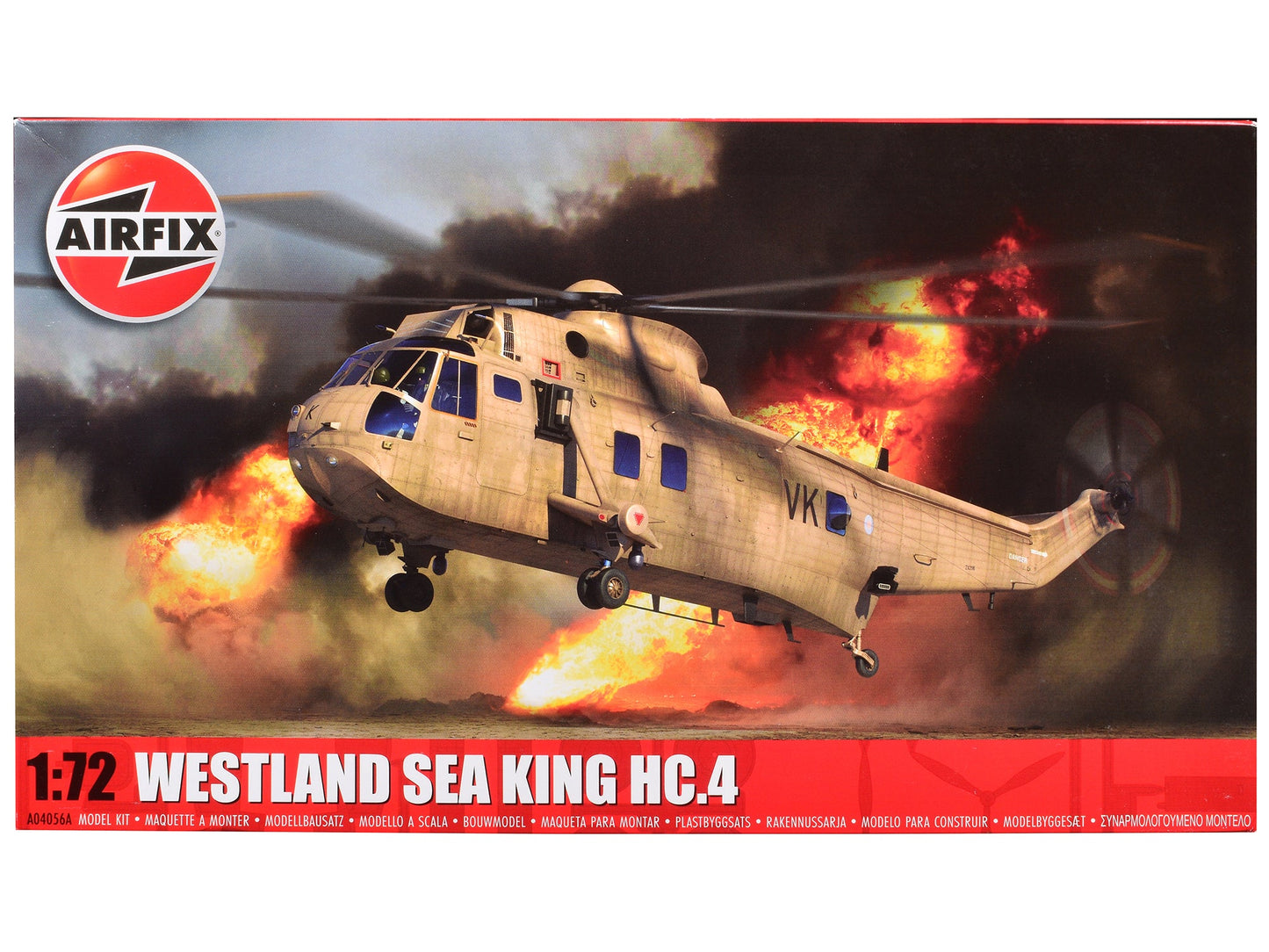 Level 3 Model Kit Westland Sea King HC.4 Helicopter with 2 Scheme Options 1/72 Plastic Model Kit