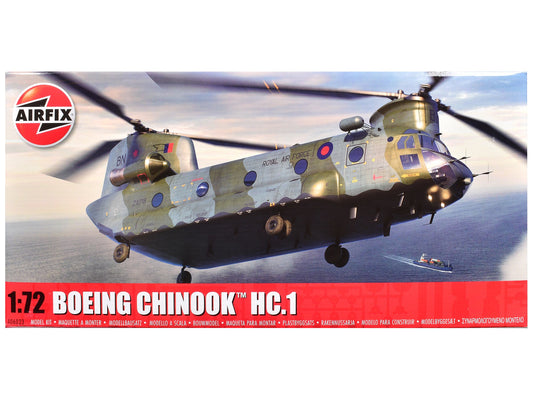 Level 3 Model Kit Boeing Chinook HC.1 Helicopter with 2 Scheme Options 1/72 Plastic Model Kit