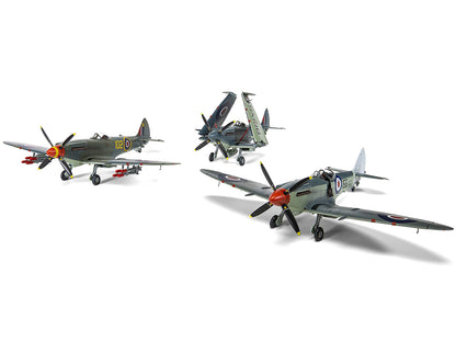 Level 3 Model Kit Supermarine Seafire F.XVII Fighter Aircraft with 3 Scheme Options 1/48 Plastic Model Kit