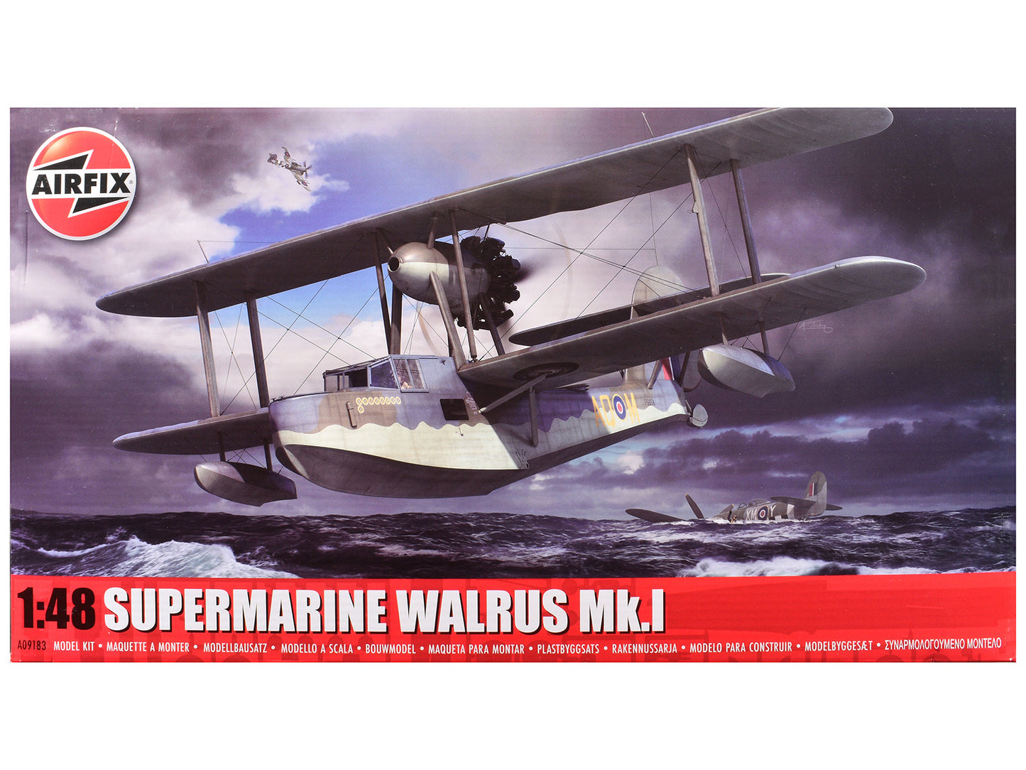 Level 3 Model Kit Supermarine Walrus Mk.I Aircraft with 3 Scheme Options 1/48 Plastic Model Kit