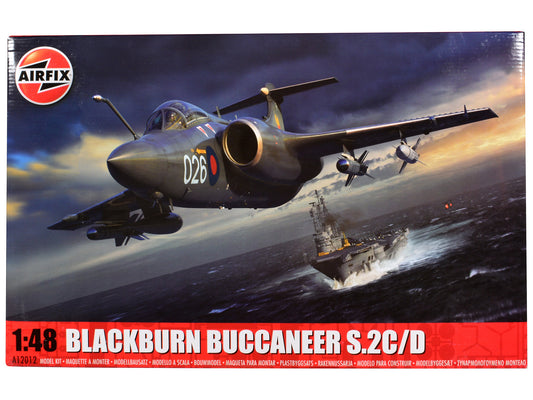 Level 4 Model Kit Blackburn Buccaneer S.2C/D Attack Aircraft with 4 Scheme Options 1/48 Plastic Model Kit