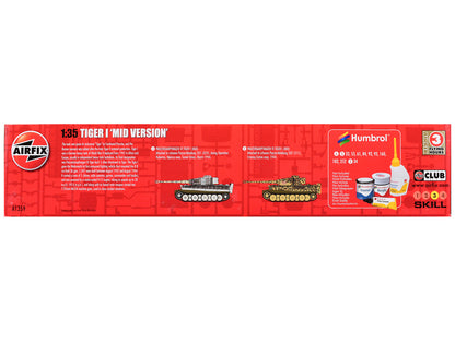 Level 3 Model Kit Tiger I "Mid Version" Tank with 2 Scheme Options 1/35 Plastic Model Kit