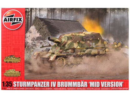 Level 3 Model Kit Sturmpanzer IV Brummbar "Mid Version" Tank with 2 Scheme Options 1/35 Plastic Model Kit