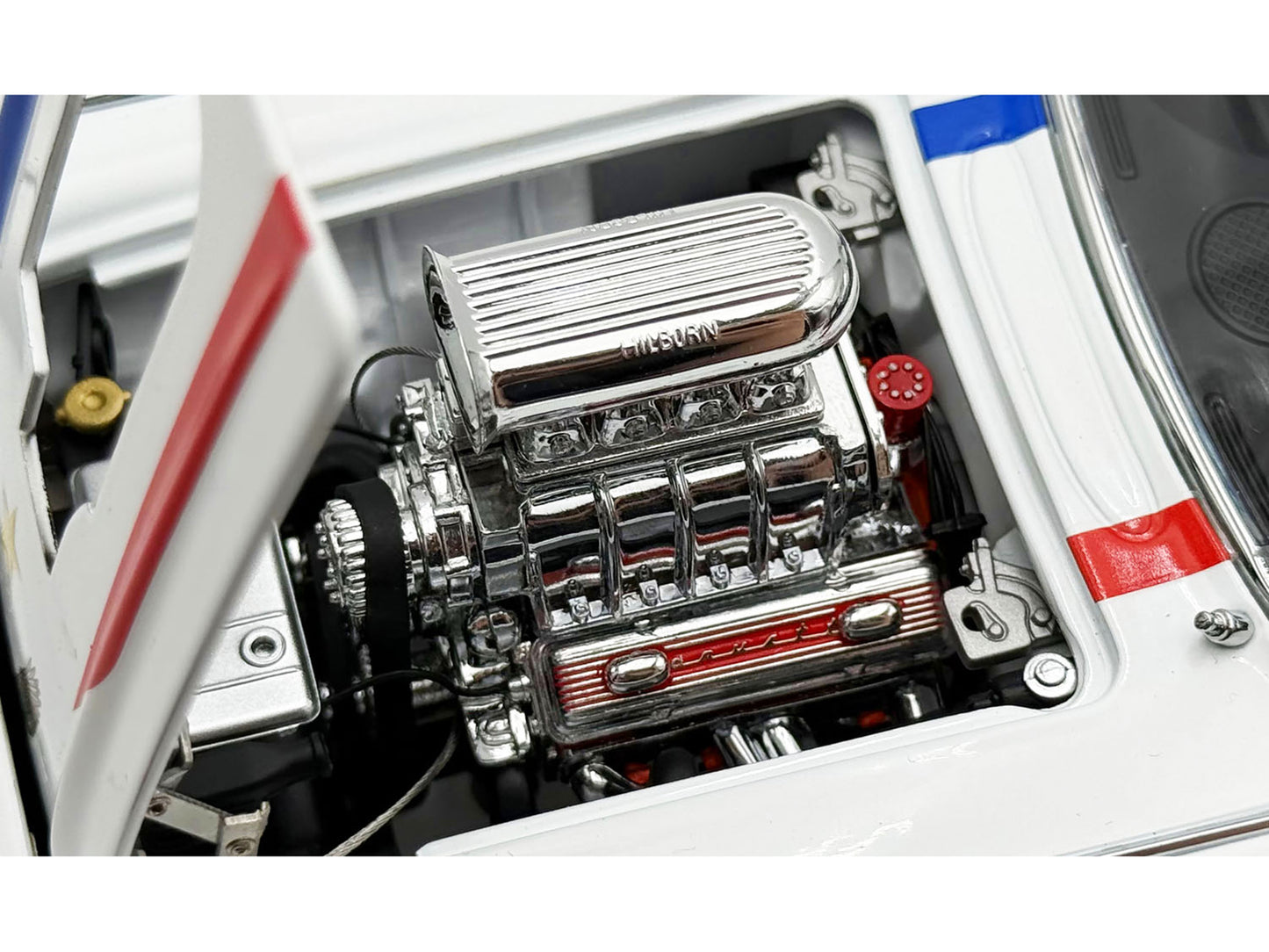 1961 Chevrolet Corvette Grand Sport Gasser "USA-1" White with Blue and Red Stripes Limited Edition to 362 pieces Worldwide 1/18 Diecast Model Car