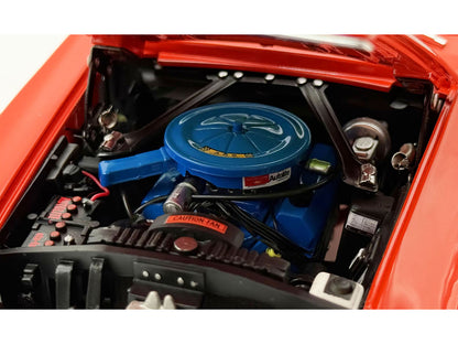1969 Ford Mustang Limited Edition 600 Flower Power Red Limited Edition to 300 pieces Worldwide 1/18 Diecast Model Car