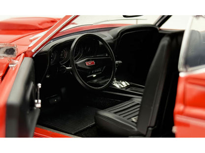 1969 Ford Mustang Limited Edition 600 Flower Power Red Limited Edition to 300 pieces Worldwide 1/18 Diecast Model Car